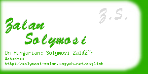 zalan solymosi business card